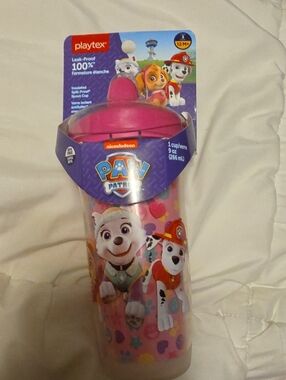 New Playtex PAW Patrol Pink Insulated Spill-Proof Toddler Cup